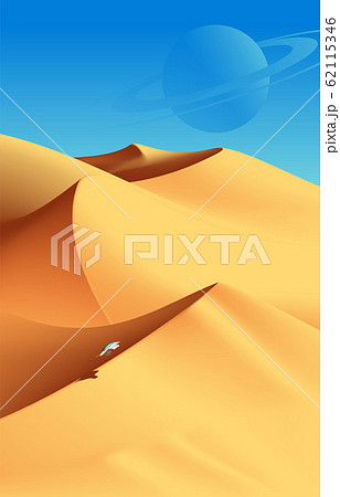 Desert Scenery Art In Vectorのイラスト素材