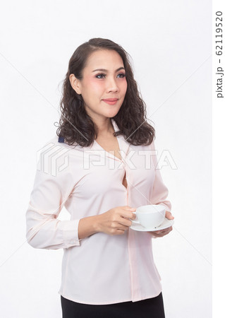 The girl and her favorite coffee The girl and her favorite coffee 62119520