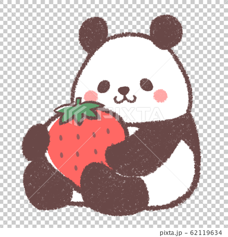 Strawberry Panda Stock Illustration
