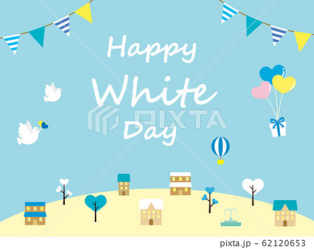 かわいいホワイトデーのメッセージカード 62120653