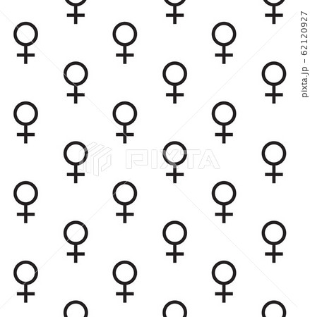 Vector seamless pattern of black woman symbol 62120927