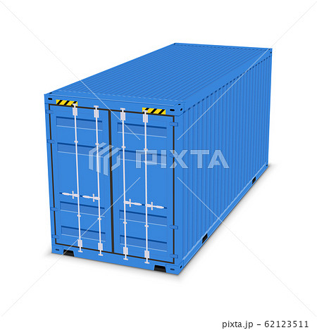 Cargo container 3d isolated storage shipping box. Export import container warehouse Cargo container 3d isolated storage shipping box. Export import container warehouse 62123511
