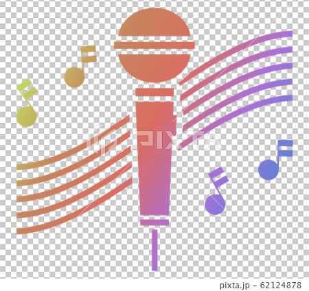 Microphone and note Microphone and note 62124878