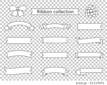 Line drawing ribbon collection Line drawing ribbon collection 62124941