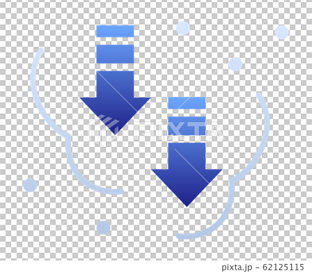 Temperature drop arrow - Stock Illustration [62125115] - PIXTA