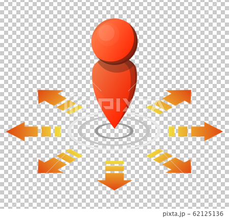 現在地アイコンのイラスト素材