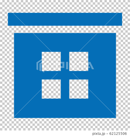 Flat roof house icon Flat roof house icon 62125506