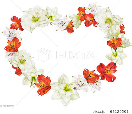 Romantic bridal heart shape garland with white and Romantic bridal heart shape garland with white and 62126501