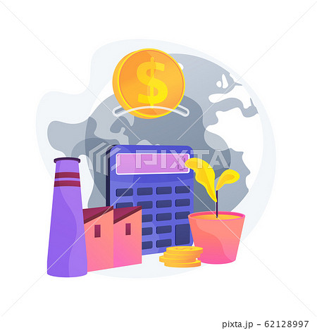 Industrial plant investment vector concept metaphor 62128997