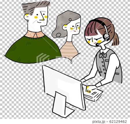 オペレーター 老夫婦 62129462
