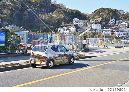 グーグルストリートビュー撮影車の写真素材