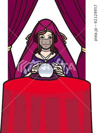 水晶玉で占う占い師 水晶玉で占う占い師 62129957