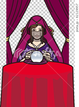 水晶玉で占う占い師 水晶玉で占う占い師 62129957