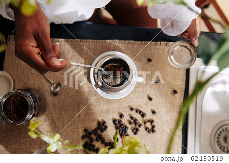 Woman making Vietnamese coffee 62130519