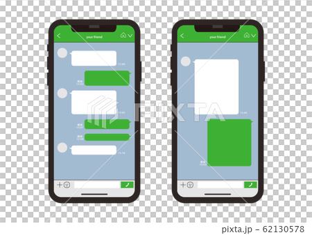 像line一樣的智能手機屏幕2020ver 插圖素材 62130578 Pixta圖庫