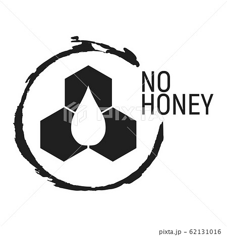 No Honey. Allergen food, GMO free products icon No Honey. Allergen food, GMO free products icon 62131016