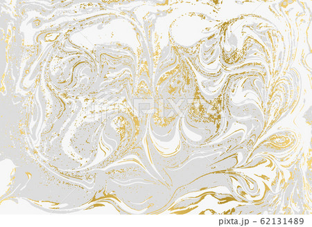 Minimalistic gold and gray marble pattern. Agate background. 62131489