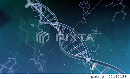 DNA 遺伝子 染色体 二重らせん バイオ 医療 科学 テクノロジー 背景 バックグラウンド 62132123