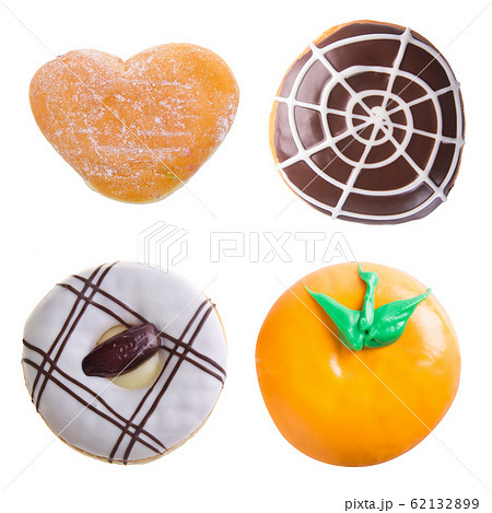 donut or donut isolated on white background new. 62132899