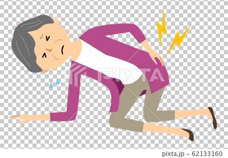 シニア女性　腰痛 62133160