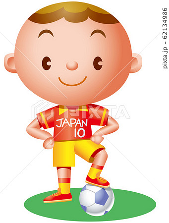 サッカー少年のイラスト素材