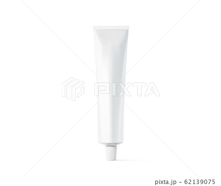 Blank white ointment tube mockup, 3d rendering. 62139075