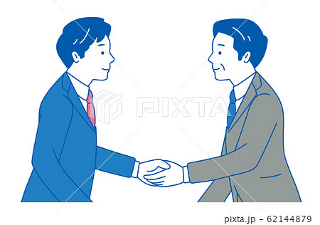 ビジネスマン 握手 会話 契約 2人 イラスト ビジネスマン 握手 会話 契約 2人 イラスト 62144879