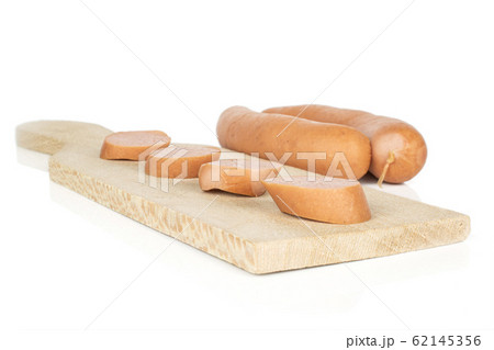 German pork sausage isolated on white German pork sausage isolated on white 62145356