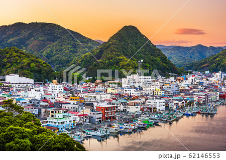 Shimoda, Japan Town View at Dusk Shimoda, Japan Town View at Dusk 62146553