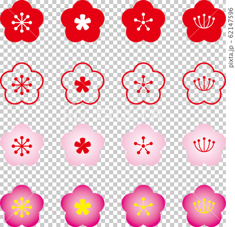 梅花圖39 梅花圖標集-插圖素材[62147596] - PIXTA圖庫
