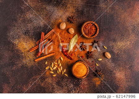 Spices ingredients for cooking. Spices concept. 62147996
