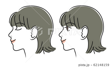 女性/横顔　セット 62148159