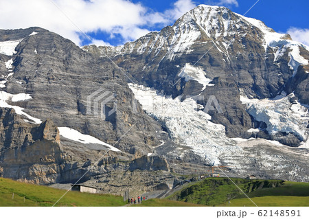 スイスの山景色、クライネシャイデックからメンヒ付近 スイスの山景色、クライネシャイデックからメンヒ付近 62148591