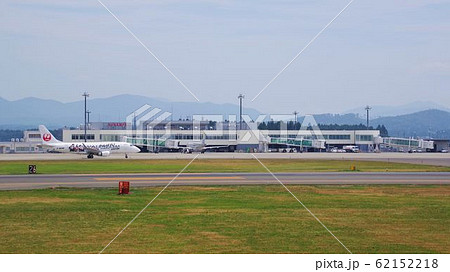 いわて花巻空港　到着したJAL機 62152218