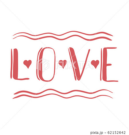 LOVE 2 hand lettering card - handmade calligraphy. scalable and editable vector illustration. LOVE 2 hand lettering card - handmade calligraphy. scalable and editable vector illustration. 62152642