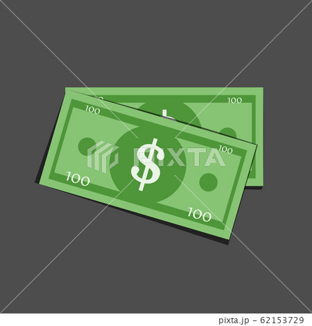 Vector Dollar sign flat icon 62153729