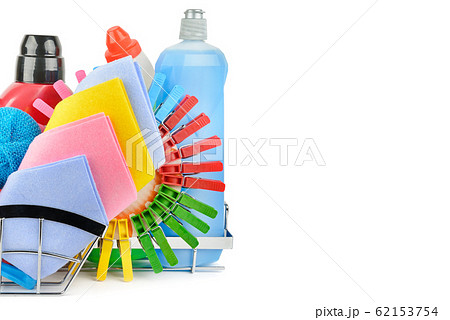Cleaning product isolated on white background . Cleaning product isolated on white background . 62153754