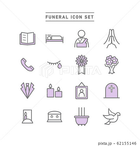 FUNERAL ICON SET FUNERAL ICON SET 62155146