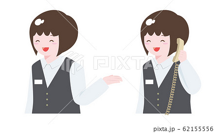 接客する店員セット 62155556