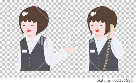 接客する店員セット 62155556