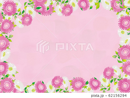 ピンクの花の背景画像のイラスト素材