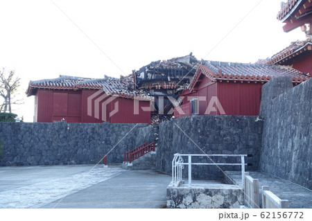 首里城 奉神門　火災で一部焼失した建物　2019年12月撮影 62156772