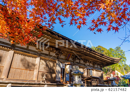 湖南三山　秋の善水寺の境内　紅葉 62157482