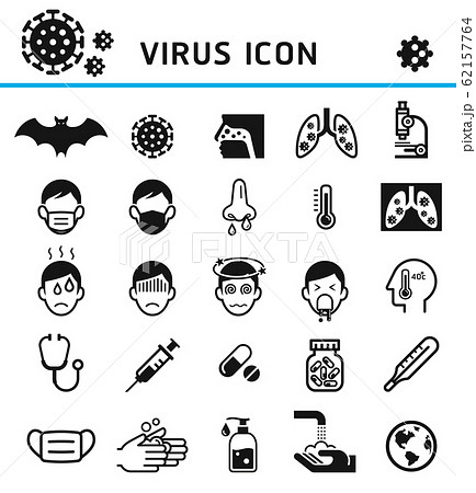Virus infection icons vector illustration 62157764