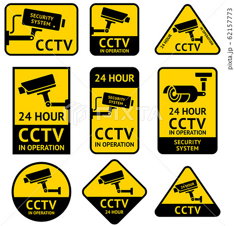 Security Stickers Stop Sign 2 Pack Self Adhesive 24 Hour Video ...