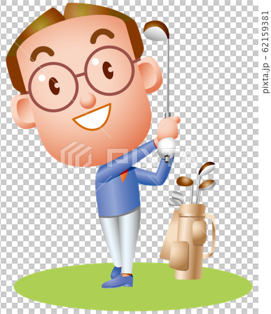 Man playing golf Man playing golf 62159381