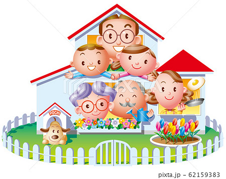 家族の明るい住まい 62159383