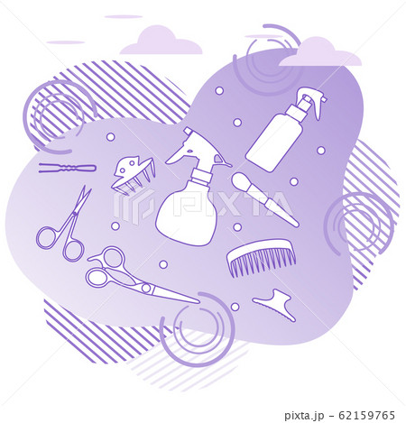 Vector Barbershop Beauty Hairdressing salon Tool Vector Barbershop Beauty Hairdressing salon Tool 62159765