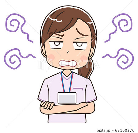 看護師 白衣 女 イラスト ナース マンガ 医療 かわいいのイラスト素材