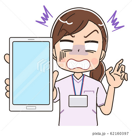 看護師 白衣 女 イラスト ナース マンガ 医療 かわいいのイラスト素材